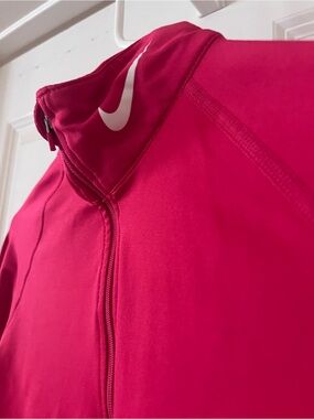 Nike Women's Hot Pink Full-Zip Bomber Jacket